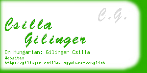csilla gilinger business card